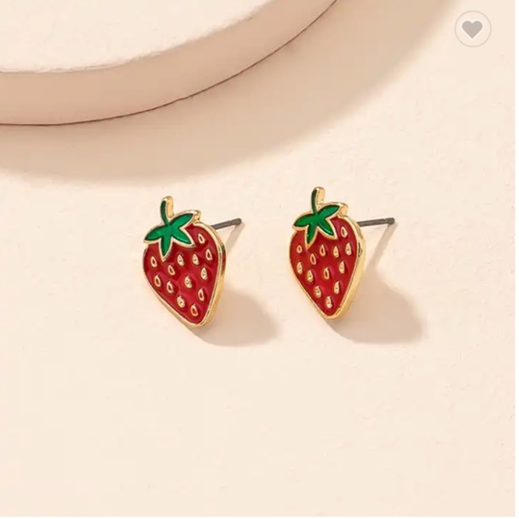 Vitalfinds Jewelry - Strawberry Stud Earrings